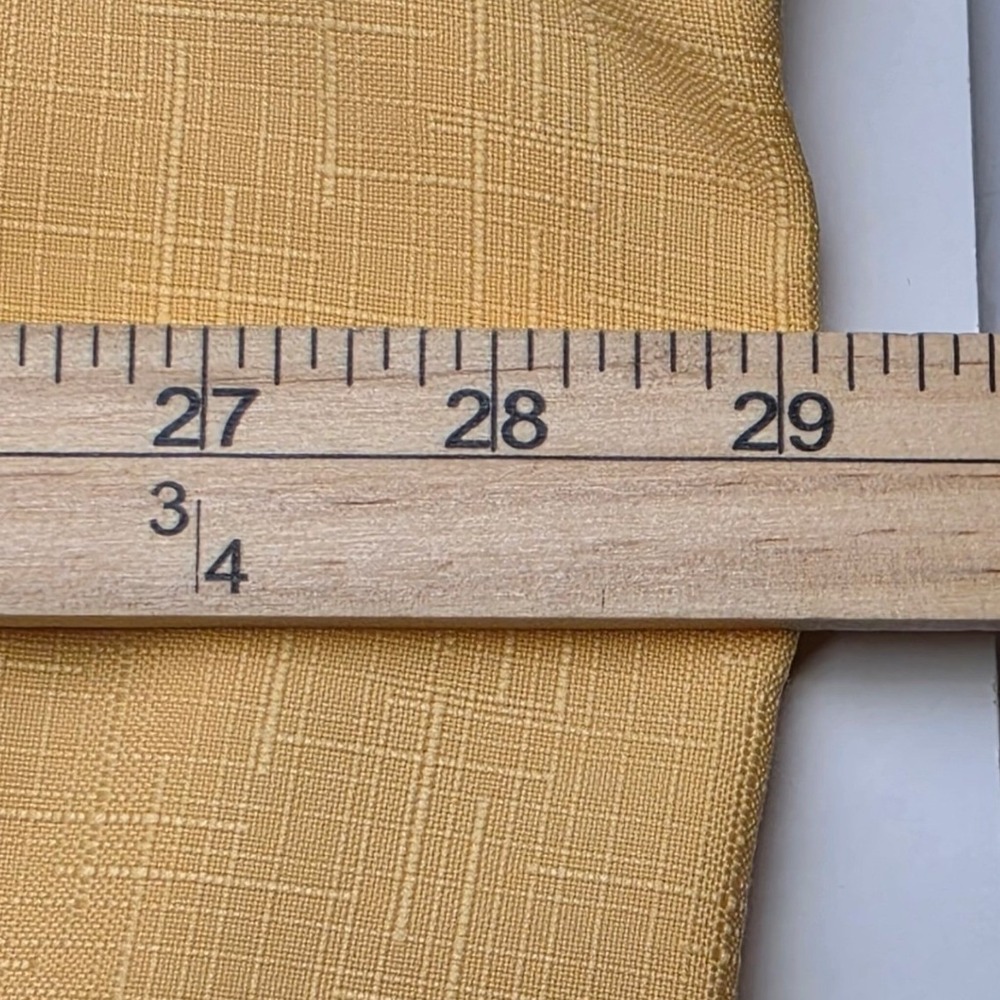 John Blair Mens 3XL Yellow Banded Bottom Shirt Short Sleeve Epaulette Textured - Picture 5 of 7